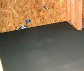 рулонная гидроизоляция деревянного пола - модель 1