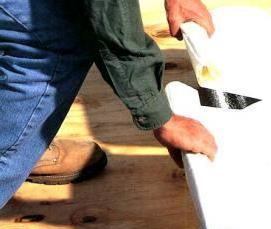 рулонная гидроизоляция деревянного пола - модель 4