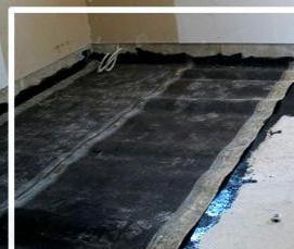 рулонная гидроизоляция деревянного пола - модель 3