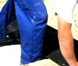 рулонная гидроизоляция стен - модель 4