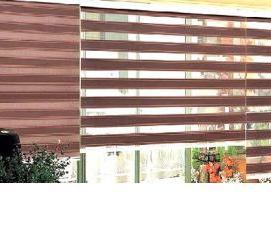 рулонные шторы двойные прозрачные - тип 2