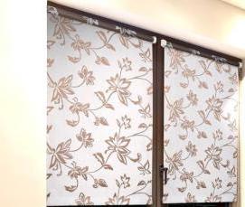 рулонные шторы на высокие окна - модель 2