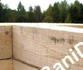 рулонный утеплитель бруса - вариант 1