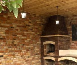 садовая беседка барбекю - вариант 1