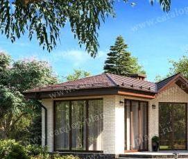 садовая беседка барбекю - вариант 2