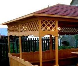 садовая беседка для дачи эконом класса - модель 4