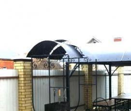 садовая беседка для дачи из поликарбоната - вариант 3