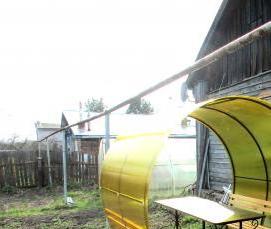 садовая беседка для дачи из поликарбоната - вариант 2