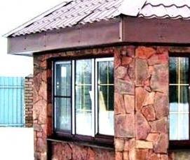 садовая беседка из металла и поликарбоната - модель 3