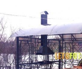 садовая беседка с мангалом - тип 4