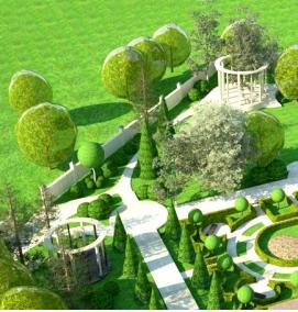 садово-парковый ландшафтный дизайн - модель 4