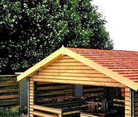 садовые беседки для дачи из дерева - тип 1