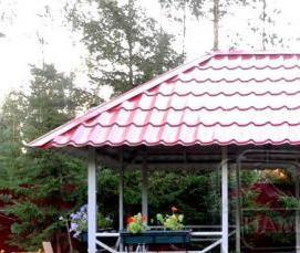 садовые беседки для дачи из металла - модель 1