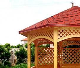 садовые беседки из дерева - модель 1