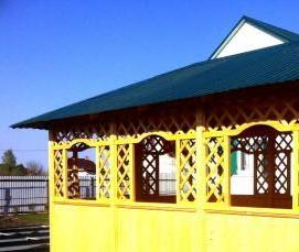 садовые беседки прямоугольные - вариант 1