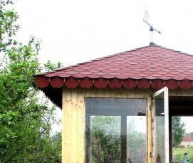 сборная беседка для дачи из дерева - тип 1