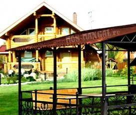 сборная беседка из металла - тип 4