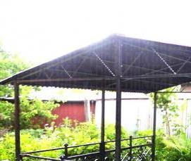 сборная беседка из металла - тип 2