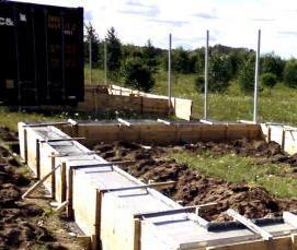 сборный ленточный фундамент - вариант 4