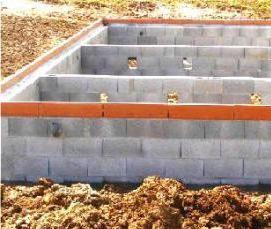 сборный ленточный фундамент - вариант 2