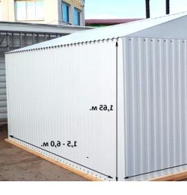 сборный сарай хозблок - вариант 1