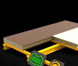 сэндвич-панель мп тсп 150 - вариант 1