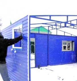 сэндвич-панели под гараж - модель 1