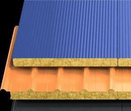 сэндвич-панели с минеральной ватой - модель 1