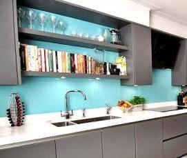 серо-голубая столешница - модель 4