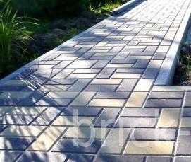 серо коричневая тротуарная плитка - вариант 1