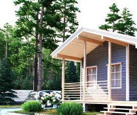 серый сруб - модель 4