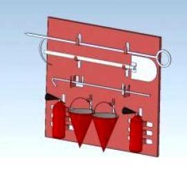 щит пожарный укомплектованный - модель 4