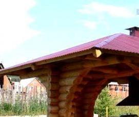 щитовые беседки для дачи - вариант 4