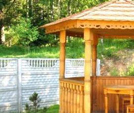 шестиугольная беседка из дерева - модель 3