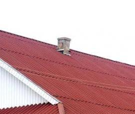 шифер волновой коричневый - вариант 1