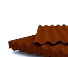 шифер волновой коричневый - вариант 3