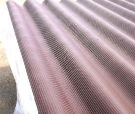 шифер волновой коричневый - вариант 2