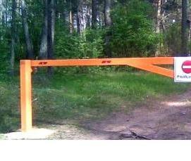 шлагбаум металлический - тип 3