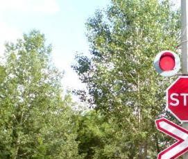 шлагбаум переездный - модель 4