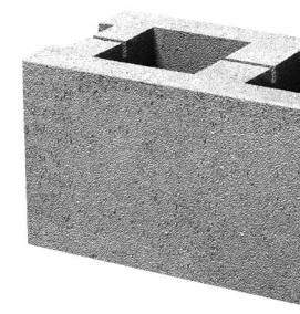 шлакоблок полнотелый - вариант 1
