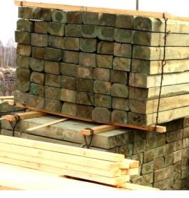 шпала деревянная пропитанная тип 1 - вариант 1