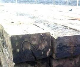 шпала деревянная строительная - модель 3