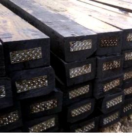 шпала железнодорожная деревянная - вариант 3