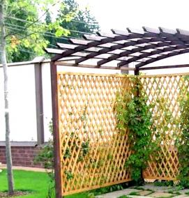 шпалера деревянная для беседки - модель 1