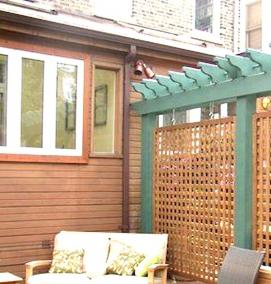 шпалера деревянная для беседки - модель 4