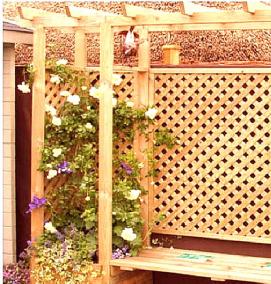 шпалера деревянная для беседки - модель 3