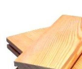 шпунтованная доска для пола Лиственница - модель 1