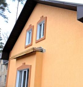 штукатурка фасадных стен - модель 2