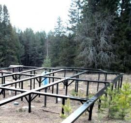 швеллер для обвязки винтовых свай - вариант 1