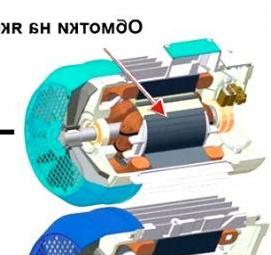 синхронный двигатель с короткозамкнутым ротором - вариант 4